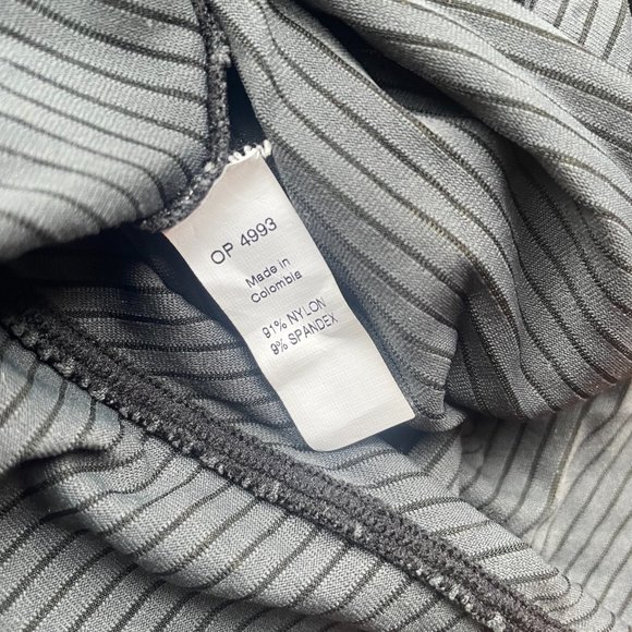 MAAJI Cardigan Gray Striped Asymmetric Wrap Topper Coverup - Picture 7 of 9